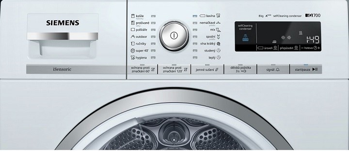 Siemens WT47W590CS ovládání